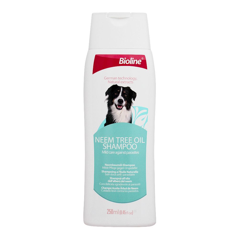 Bioline Anti-Flea And Tick Neem Tree Oil Shampoo, For Dogs, 250ml