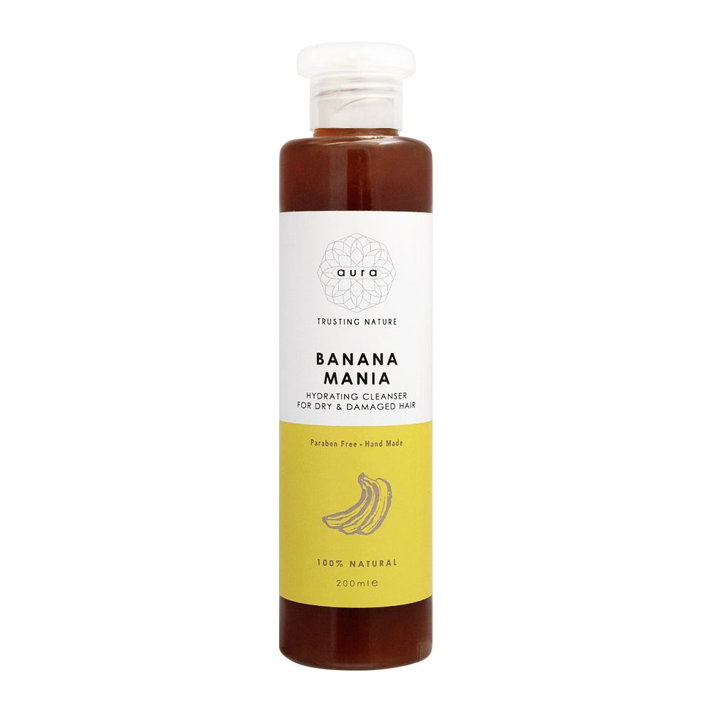 Aura Crafts Trusting Nature Banana Mania Dry & Damaged Hair Hydrating Cleanser, 200ml