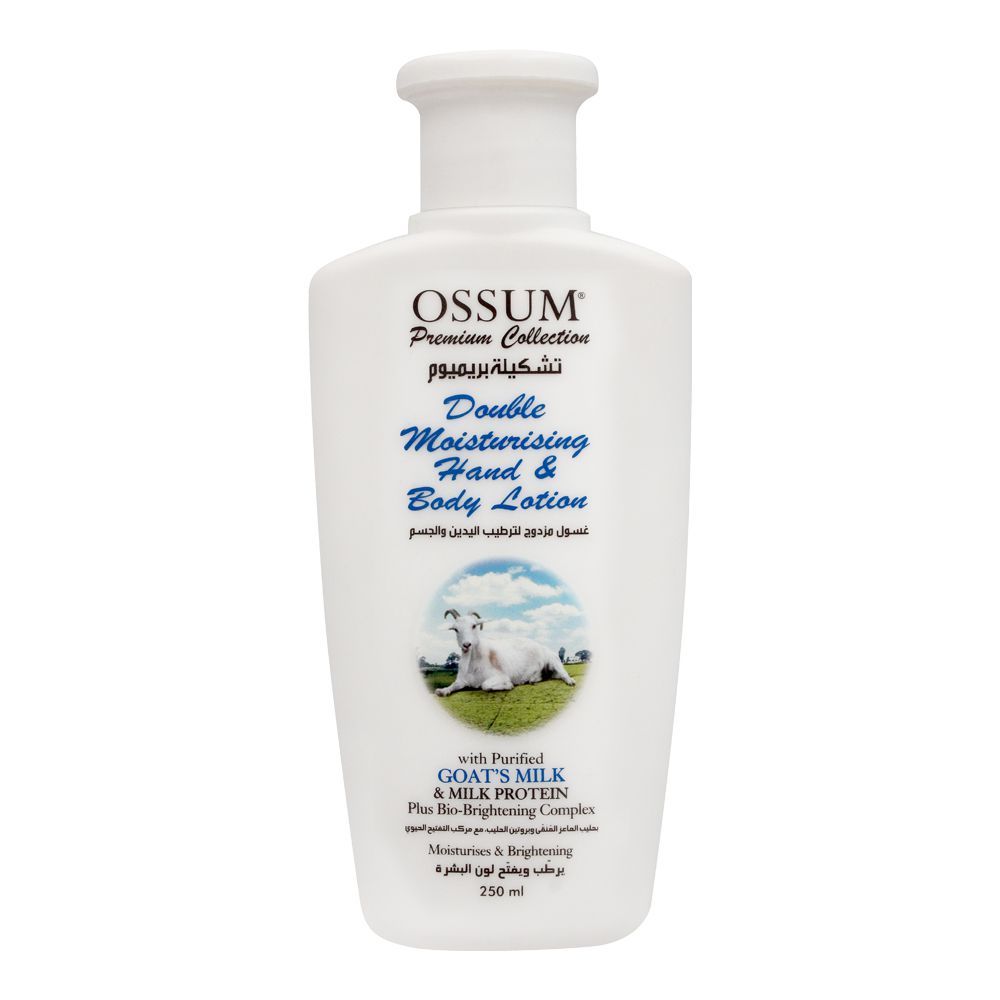 Ossum Goat Milk Double Moisturising Hand & Body Lotion, 250ml