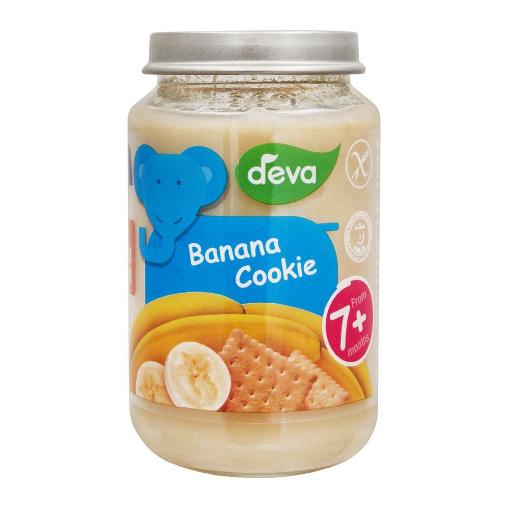 Deva Banana & Cookie Baby Food, 7m+, 200g