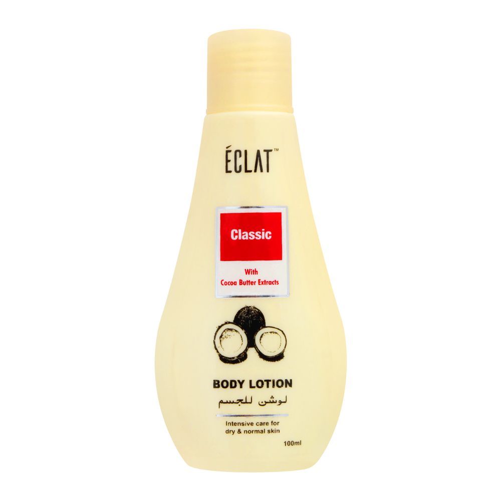 Eclat Classic Cocoa Butter Extracts Body Lotion, Dry & Normal Skin, 100ml