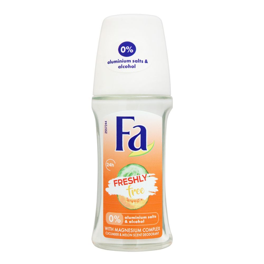 Fa 24H Freshly Free Cucumber & Melon Scent Roll-On Deodorant, For Women, 50ml