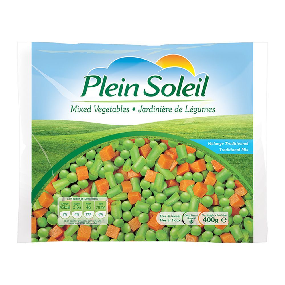 Plein Soleil Mixed Vegetables, Frozen, 400g