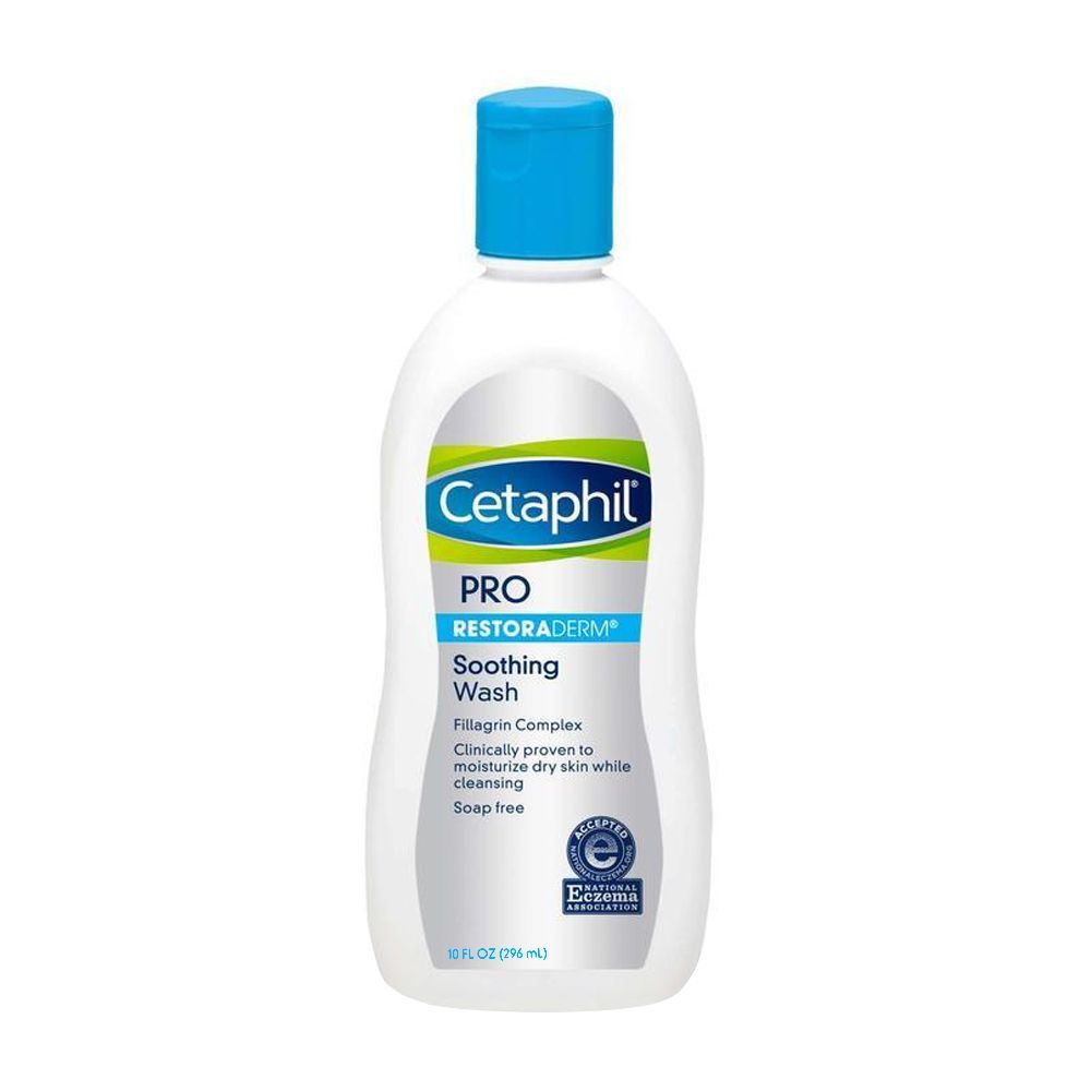 Cetaphil Pro Restoraderm Soothing Wash, Soap Free, 296ml