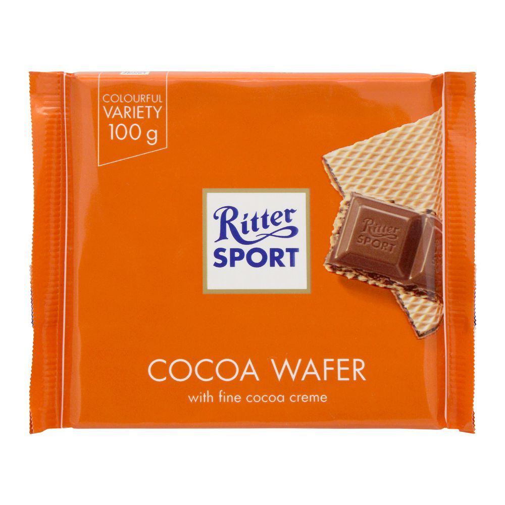 Ritter Sport Cocoa Wafer Chocolate, 100g