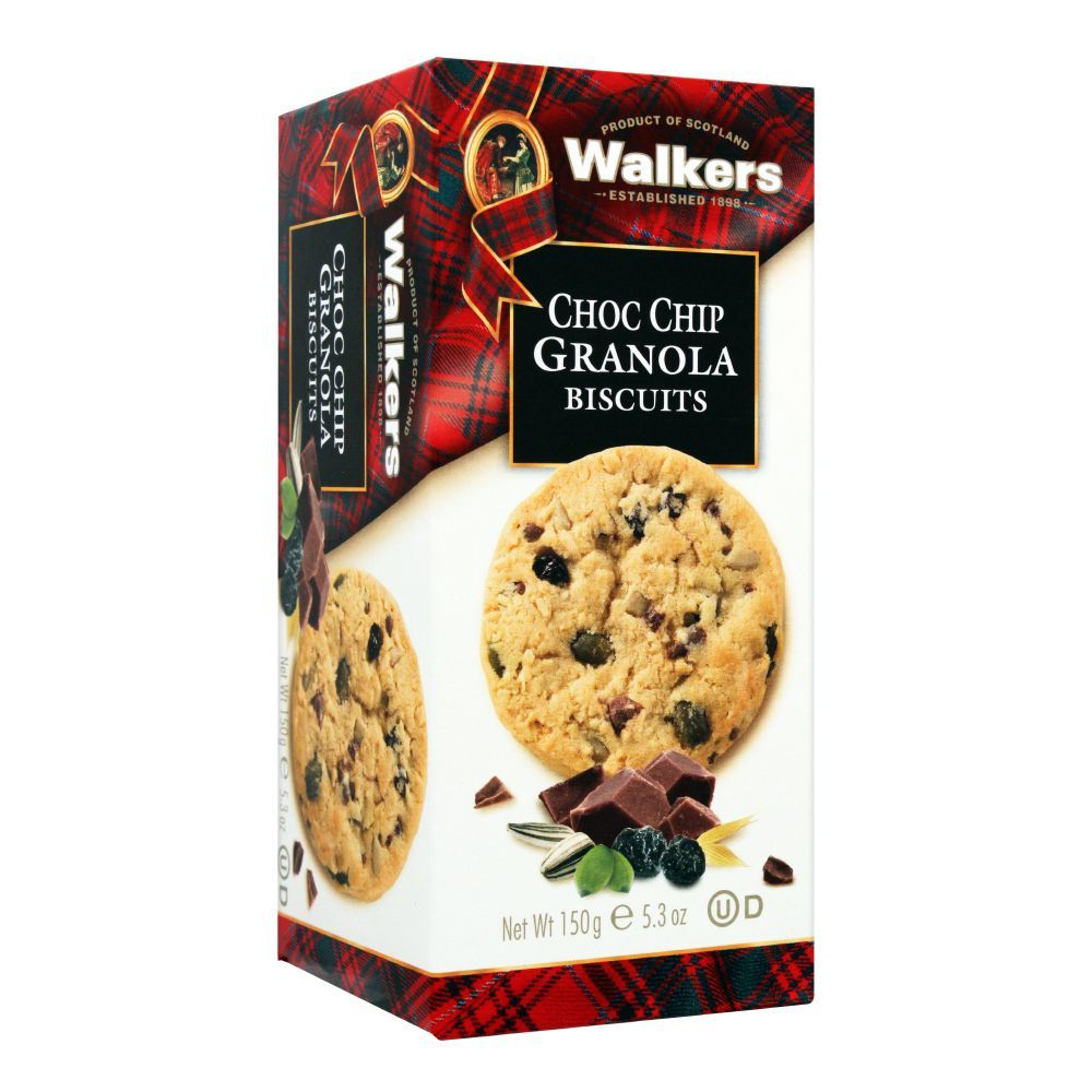 Walkers Choc Chip Granola Biscuits, 150g