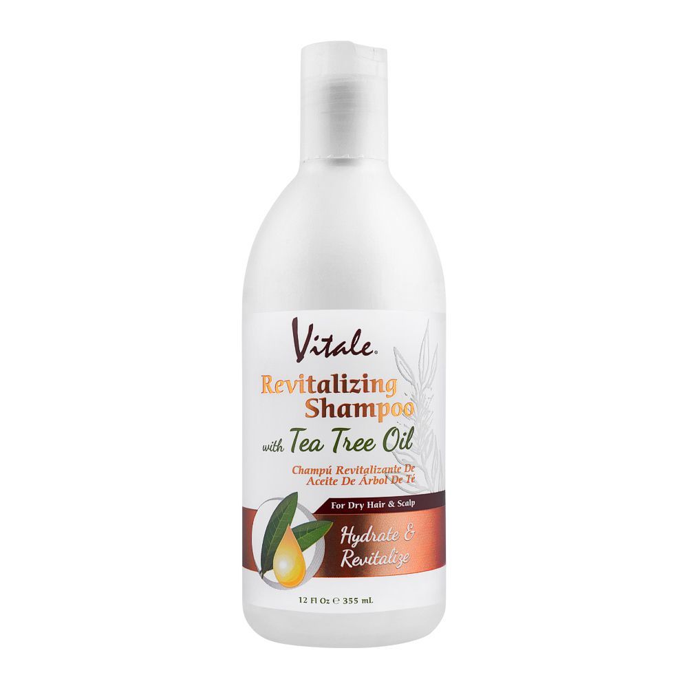 Vitale Tea Tree Oil Hydrate & Revitalize Revitalizing Shampoo, For Dry Hair & Scalp, 355ml