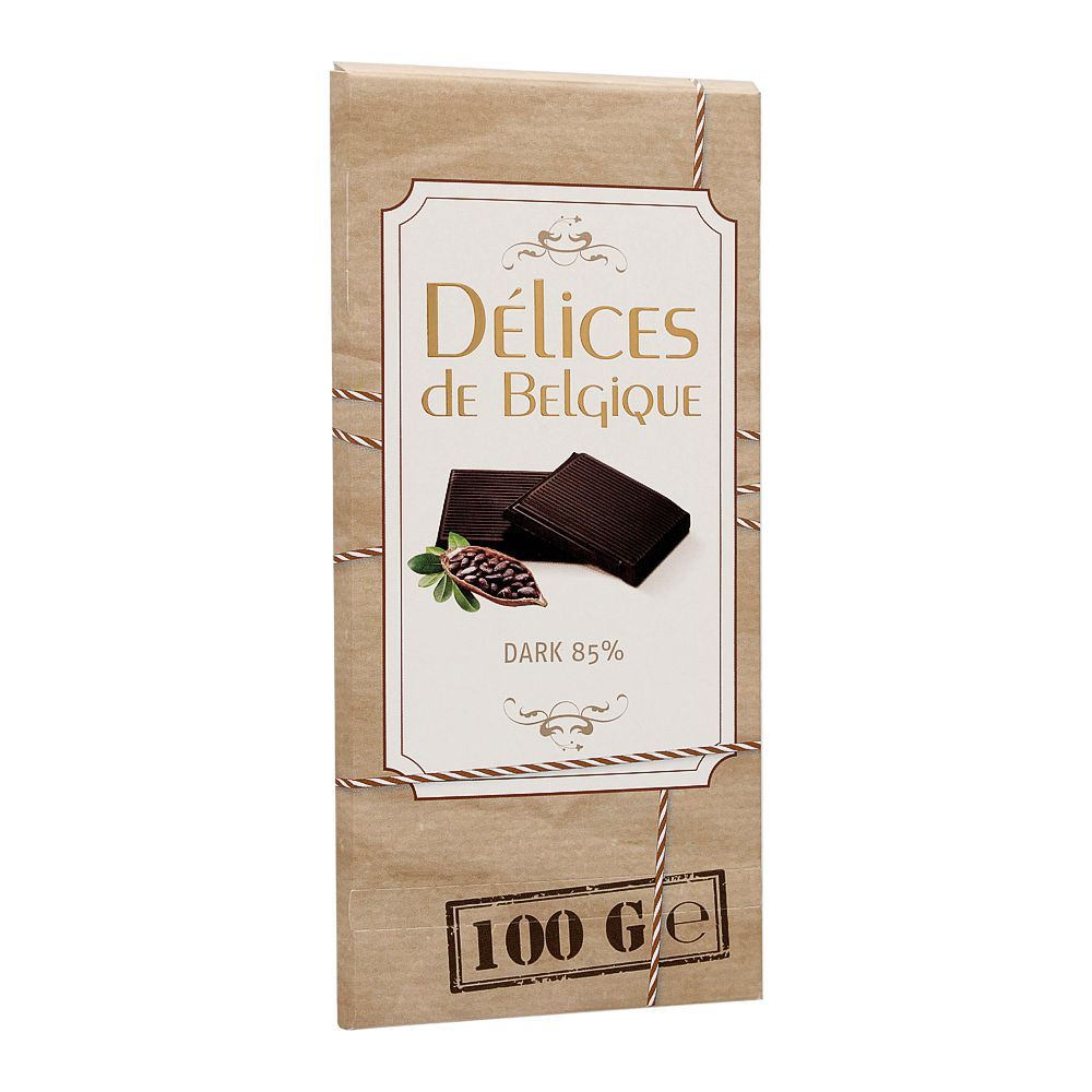 Delices De Belgique 85% Dark Chocolate, 100g