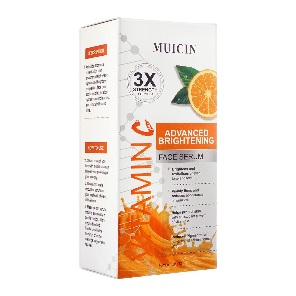 Muicin 3X Vitamin C Advanced Brightening Face Serum, 30ml