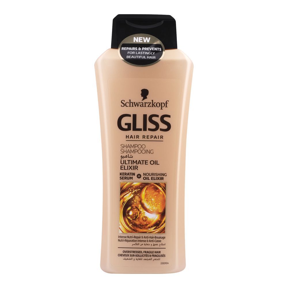 Schwarzkopf Gliss Hair Repair Ultimate Oil Elixir Shampoo, 400ml
