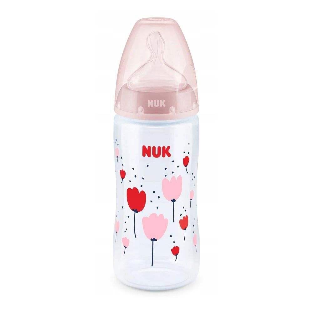 Nuk First Choice No Colic Silicone Feeding Bottle, 6-18m, 360ml, 10216248