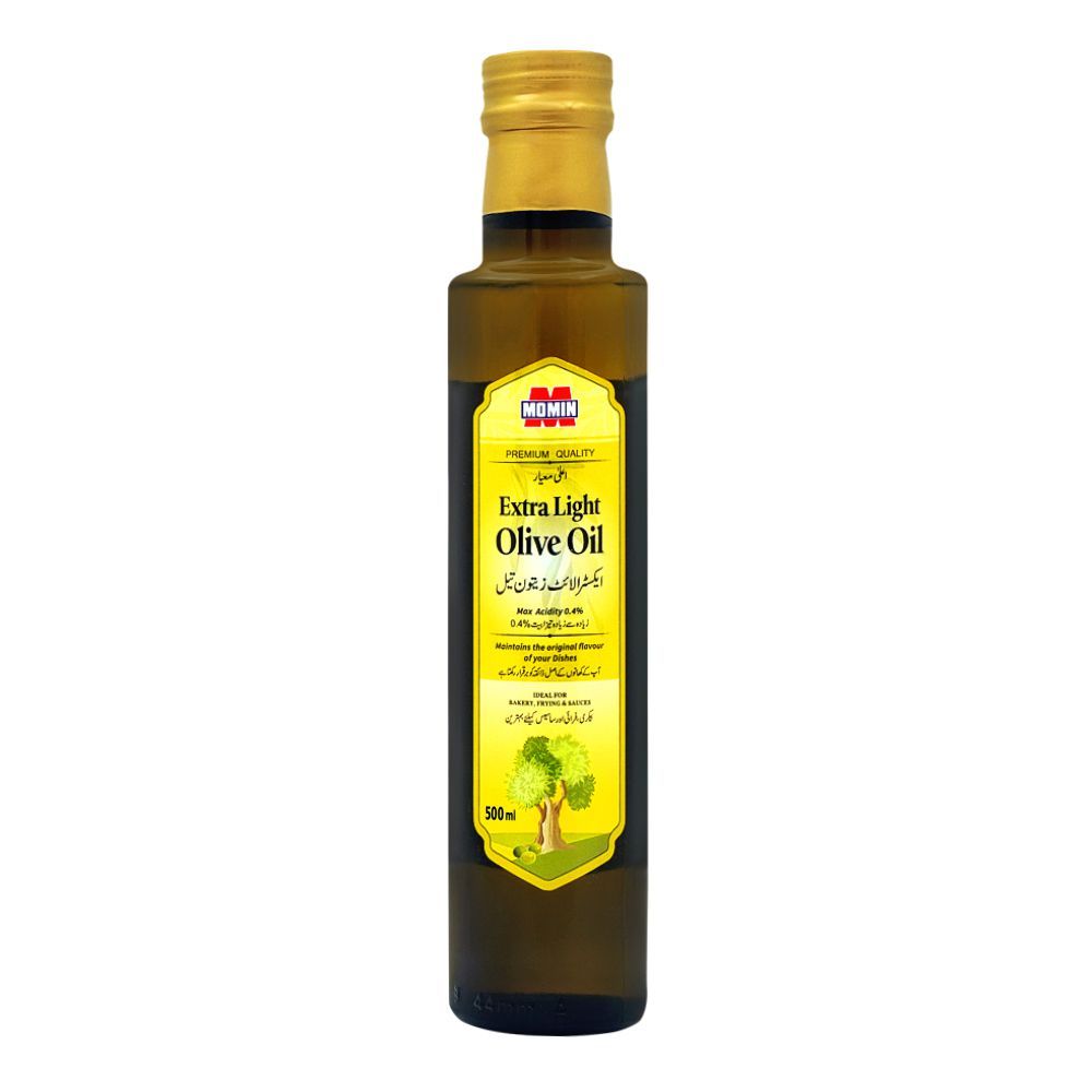 Momin Extra Light Olive Oil, Bottle, 500ml