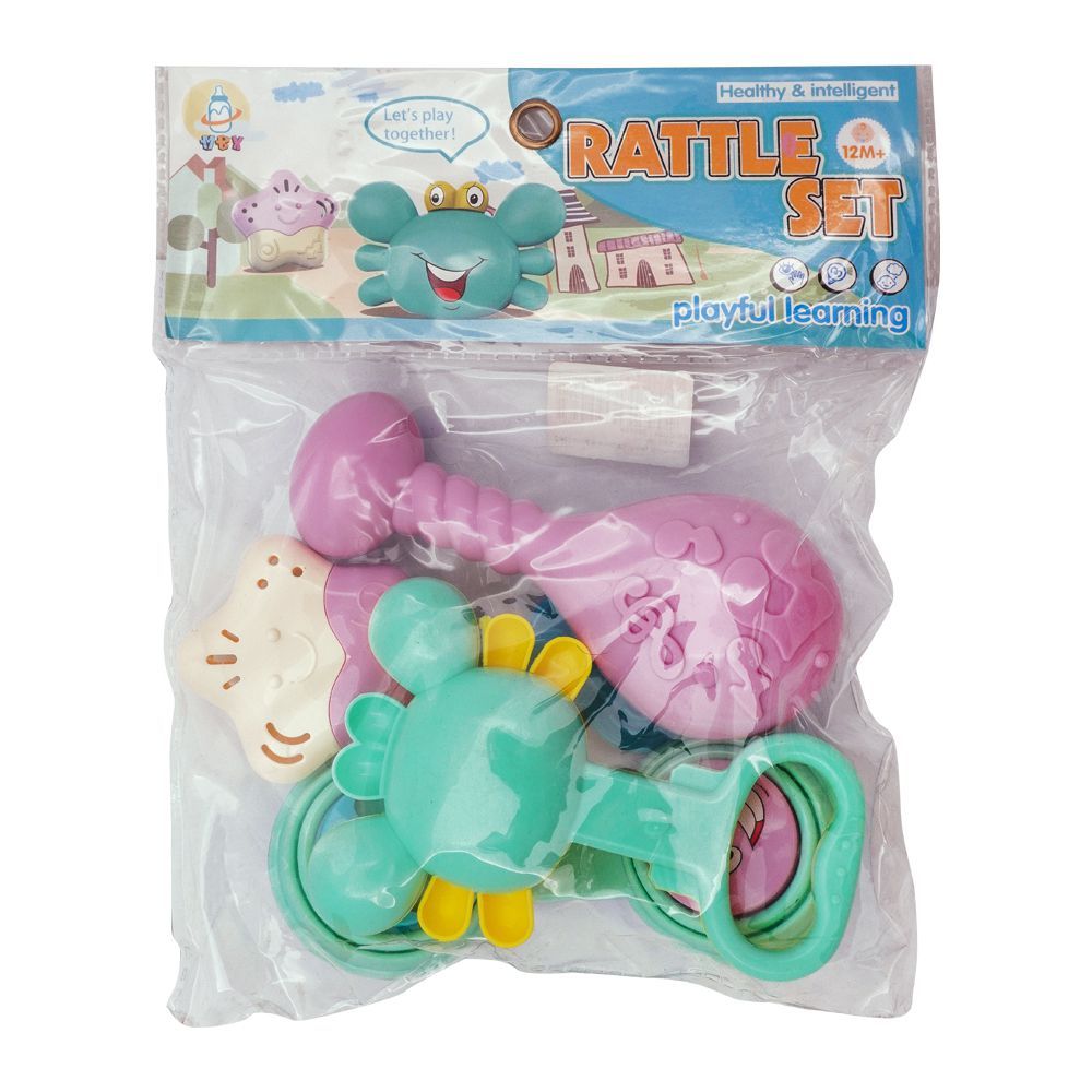 Live Long Baby Rattle Set, 4 Pieces, MBX062