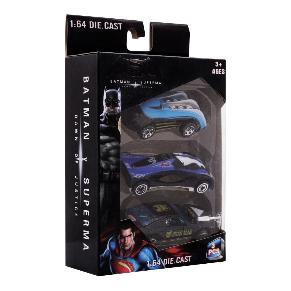 Live Long 1:64 Batman Sliding Die-Cast Car Set, 3136-3