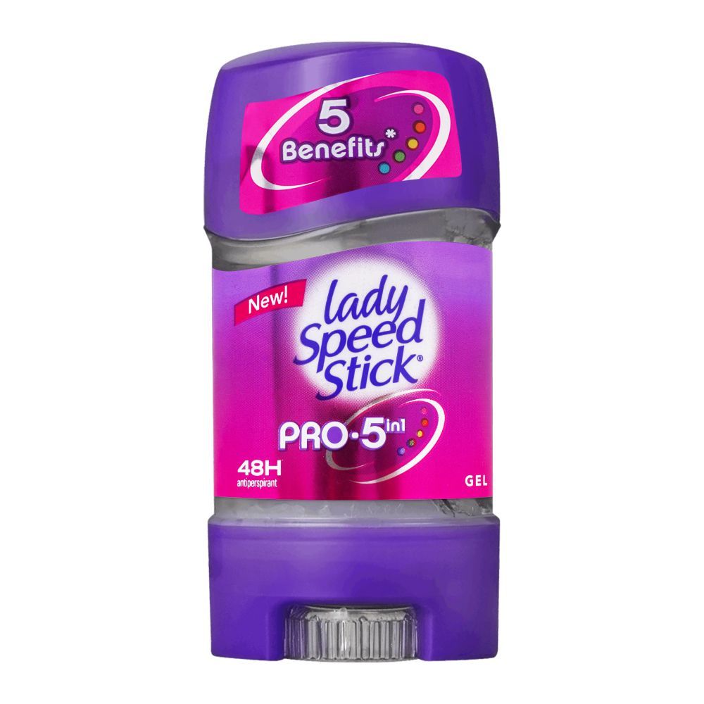 Lady Speed Stick 48H Pro 5-In-1 Gel Deodorant Stick, 65g