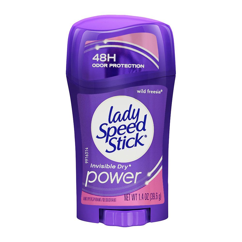 Lady Speed Stick 48H Wild Freesia Invisible Dry Power Deodorant Stick, 39.6g