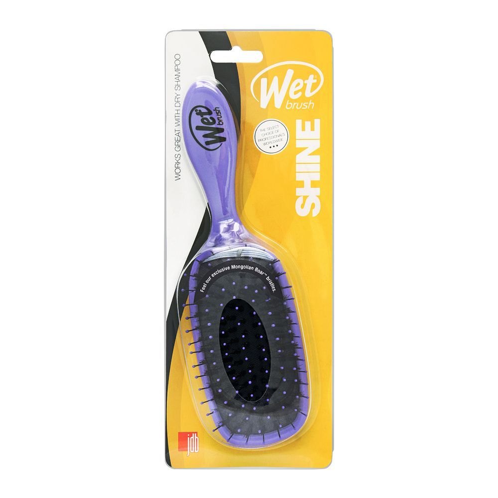 Wet Brush Shine Hair Brush, Purple, B833W-PR