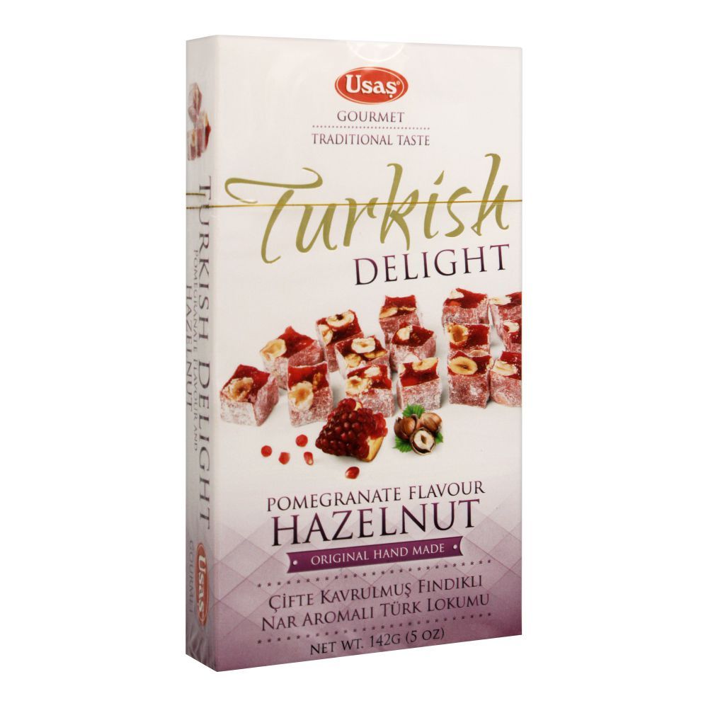 Usas Turkish Delight, Hazelnut & Pomegranate, 142g