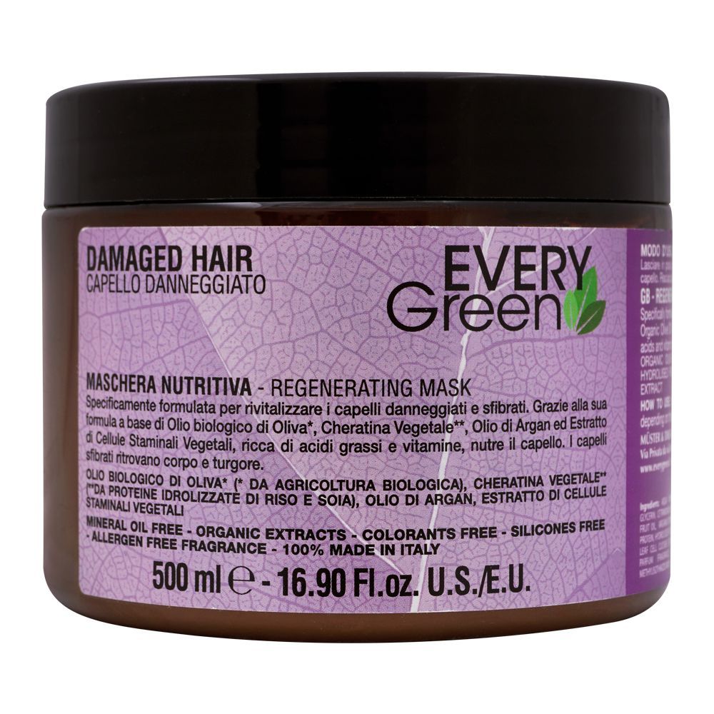 Every Green Damaged Hair Regenerating Mask, 500ml