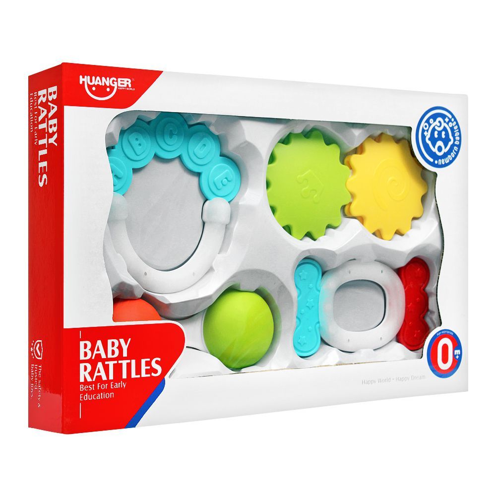 Huanger Baby Rattles, 4 Pieces, 0m+, HE0152