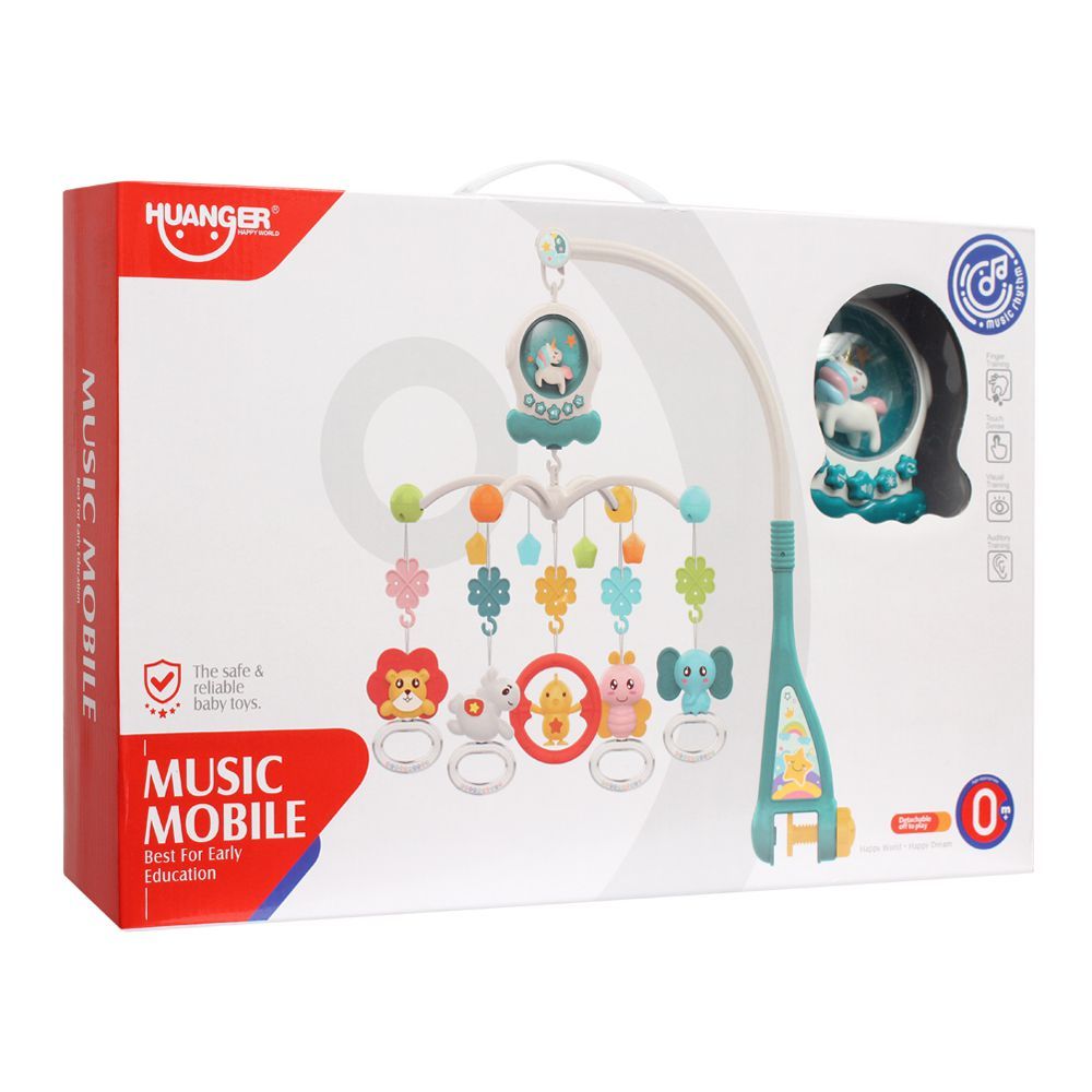 Huanger Unicorn Music Mobile, With Light & Music, 0m+, HE0311