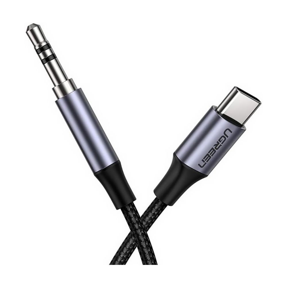UGreen Round USB-C Audio Cable 3.5mm, Aluminium Shell, 1m, Deep Grey, 30633