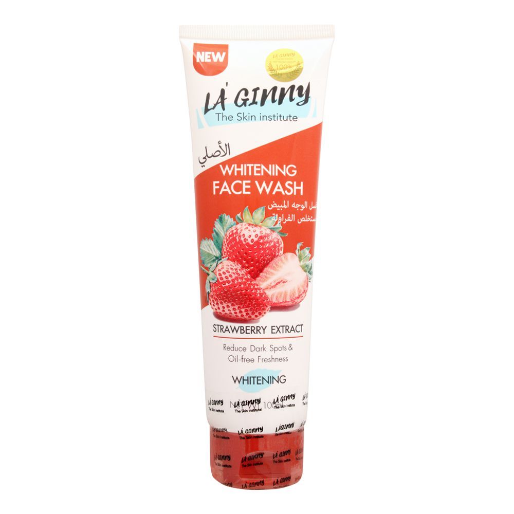 La Ginny Strawberry Extract Whitening Face Wash, 100ml
