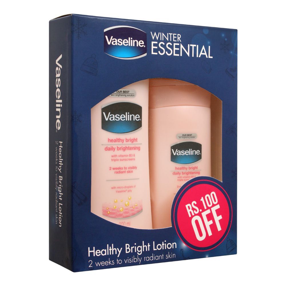 Vaseline Winter Essential Healthy Bright Lotion Pack