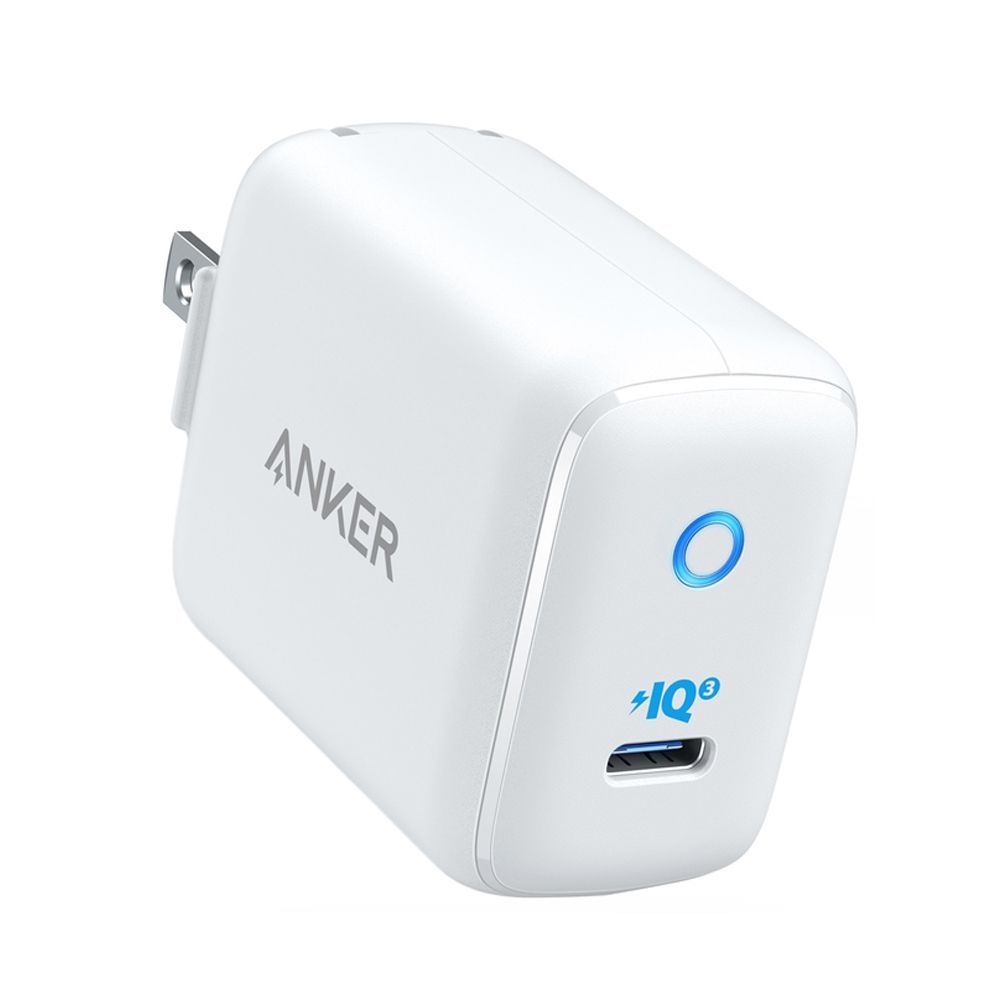 Anker Power Port III Nano Miniature Size USB-C Phone & Tablet Charger, White, A2633L22