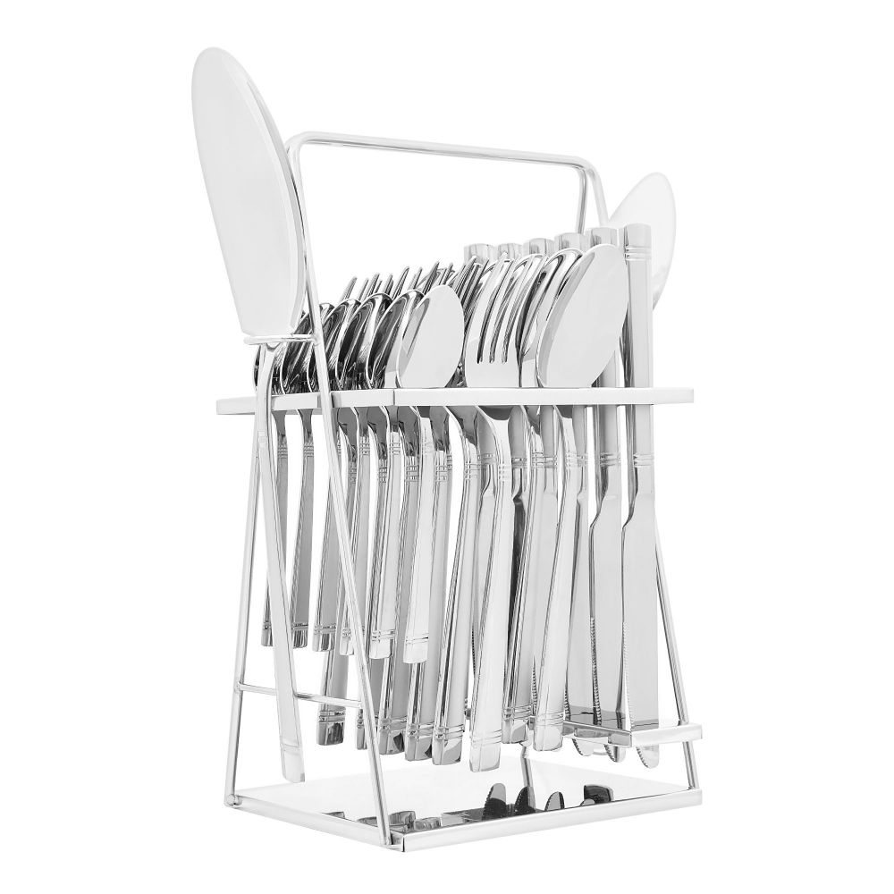 Elegant Stainless Steel Cutlery Set, 26 Pieces, FF26GS-08