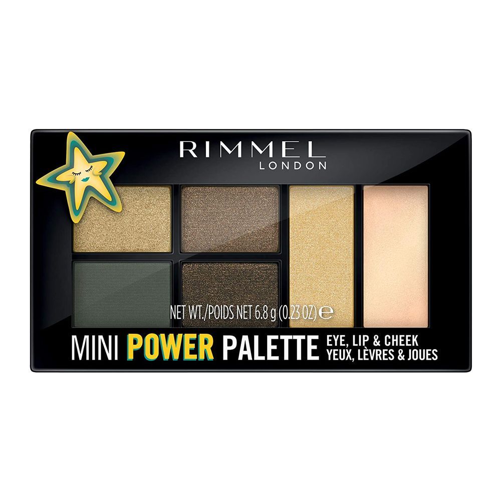 Rimmel Mini Power Palette, For Eye, Lip & Cheek, 005 Boss Babe