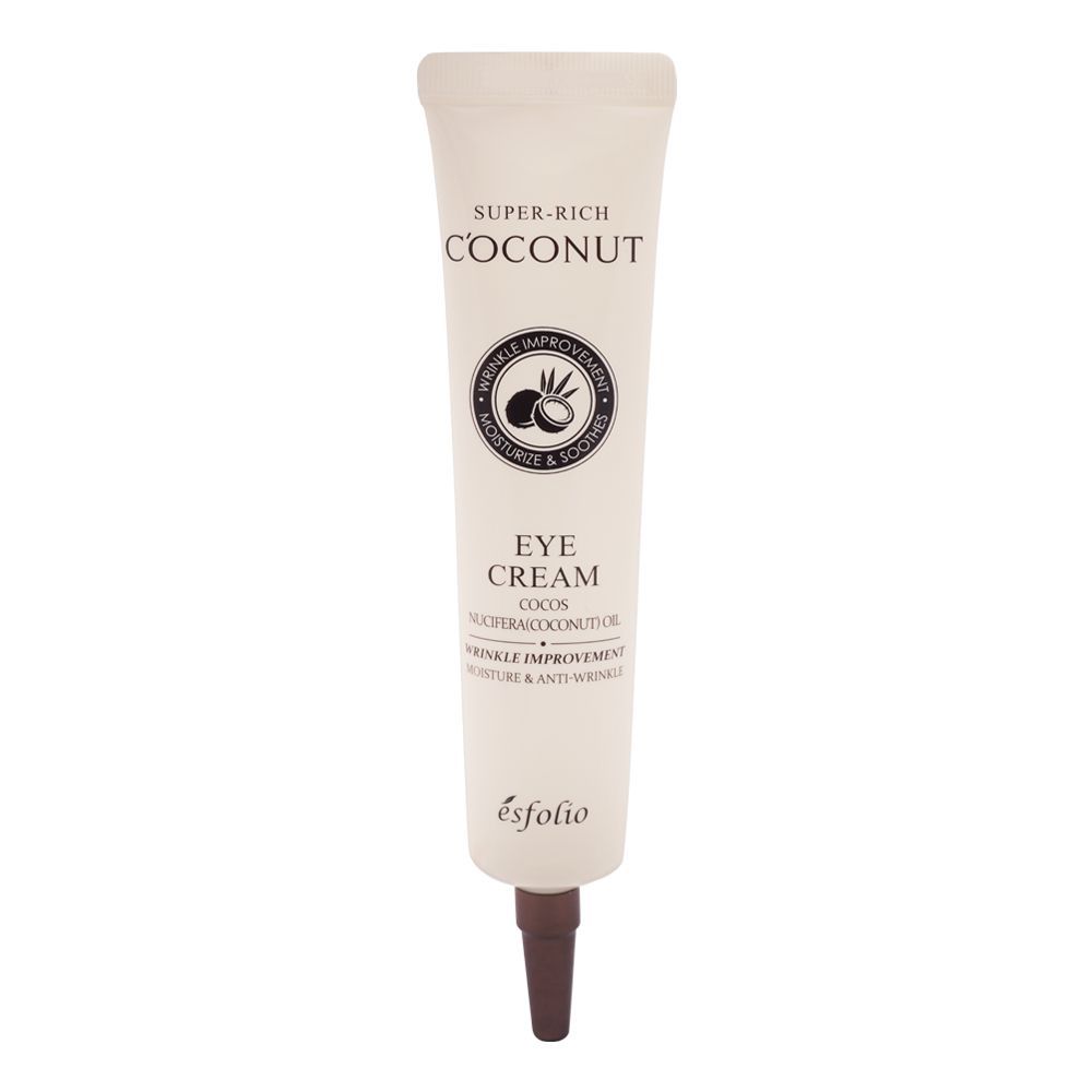 Esfolio Super-Rich Coconut Eye Cream, Wrinkle Improvement, 40ml