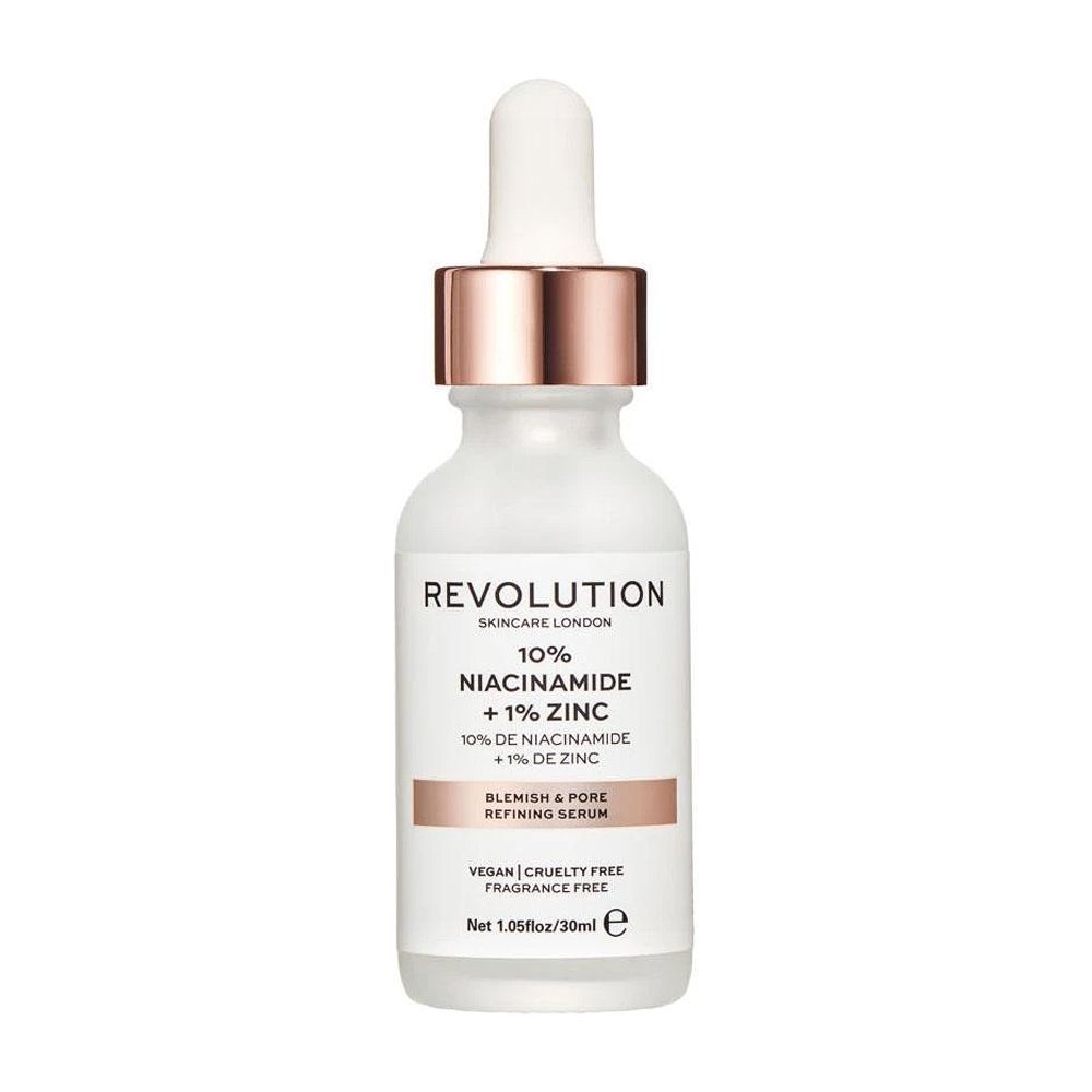 Makeup Revolution Skincare Blemish & Pore Refining Serum, 10% Niacinamide + 1% Zinc, 30ml