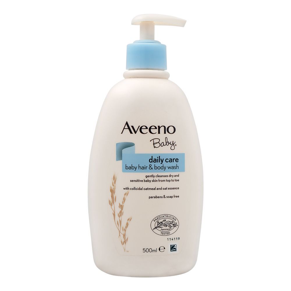 Aveeno Baby Daily Care Baby Hair & Body Wash, Paraben & Soap Free, 500ml