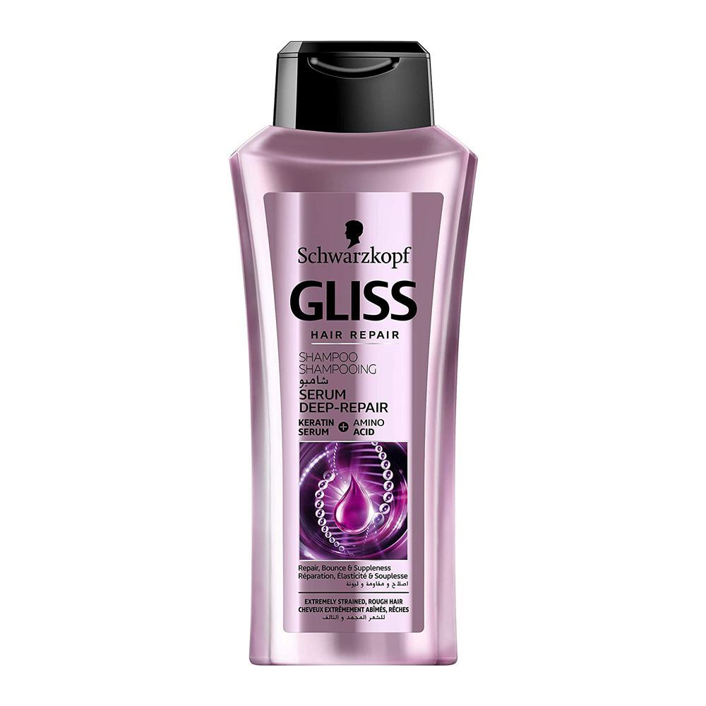 Schwarzkopf Gliss Hair Repair Deep Repair Keratin Serum Shampoo, 400ml