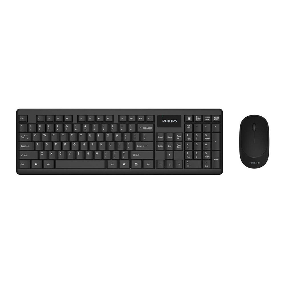 Philips Wireless Keyboard & Mouse Combo, Black, C314