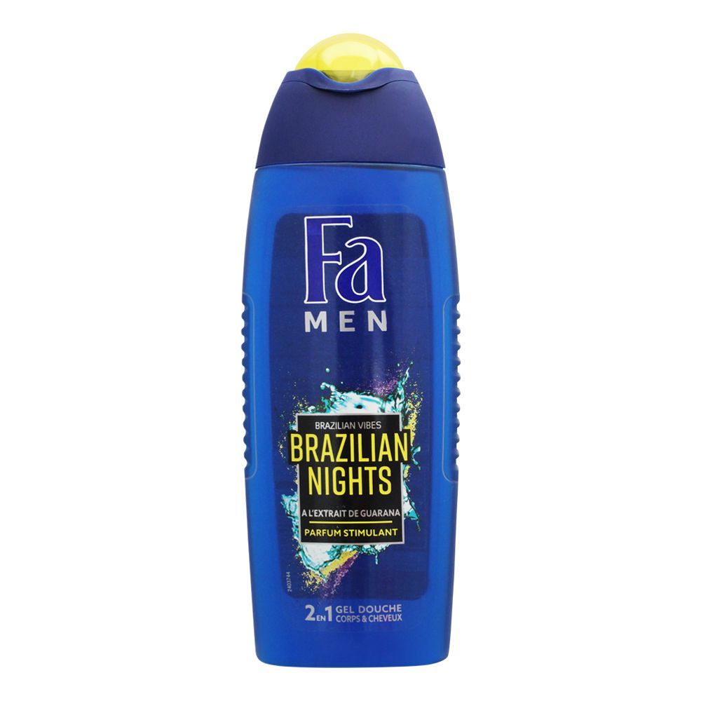 Fa Men Brazilian Nights 2-In-1 Hair & Body Shower Gel, 250ml