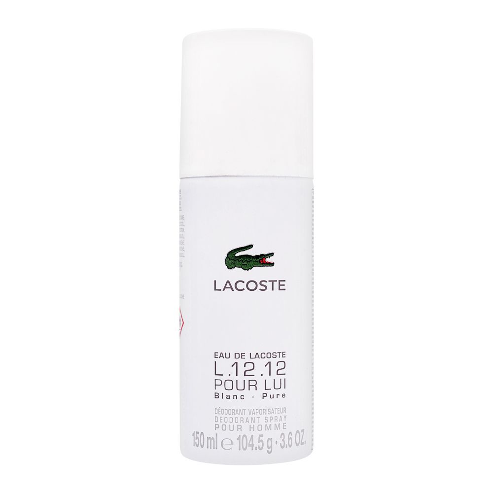 Lacoste Eau De Lacoste L.12.12 Blanc Pure Deodorant Spray, 150ml