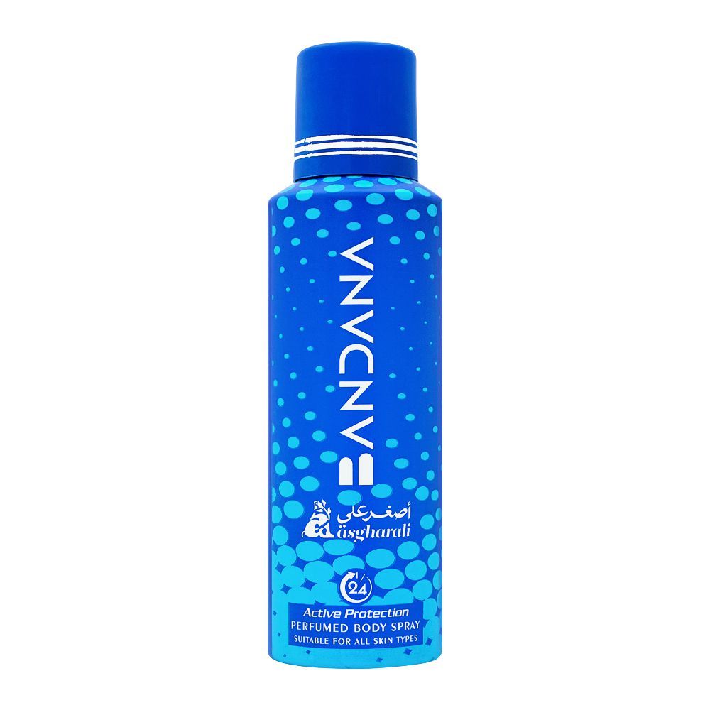 Asgharali Bandana Blue Perfumed Body Spray, For Men, 200ml