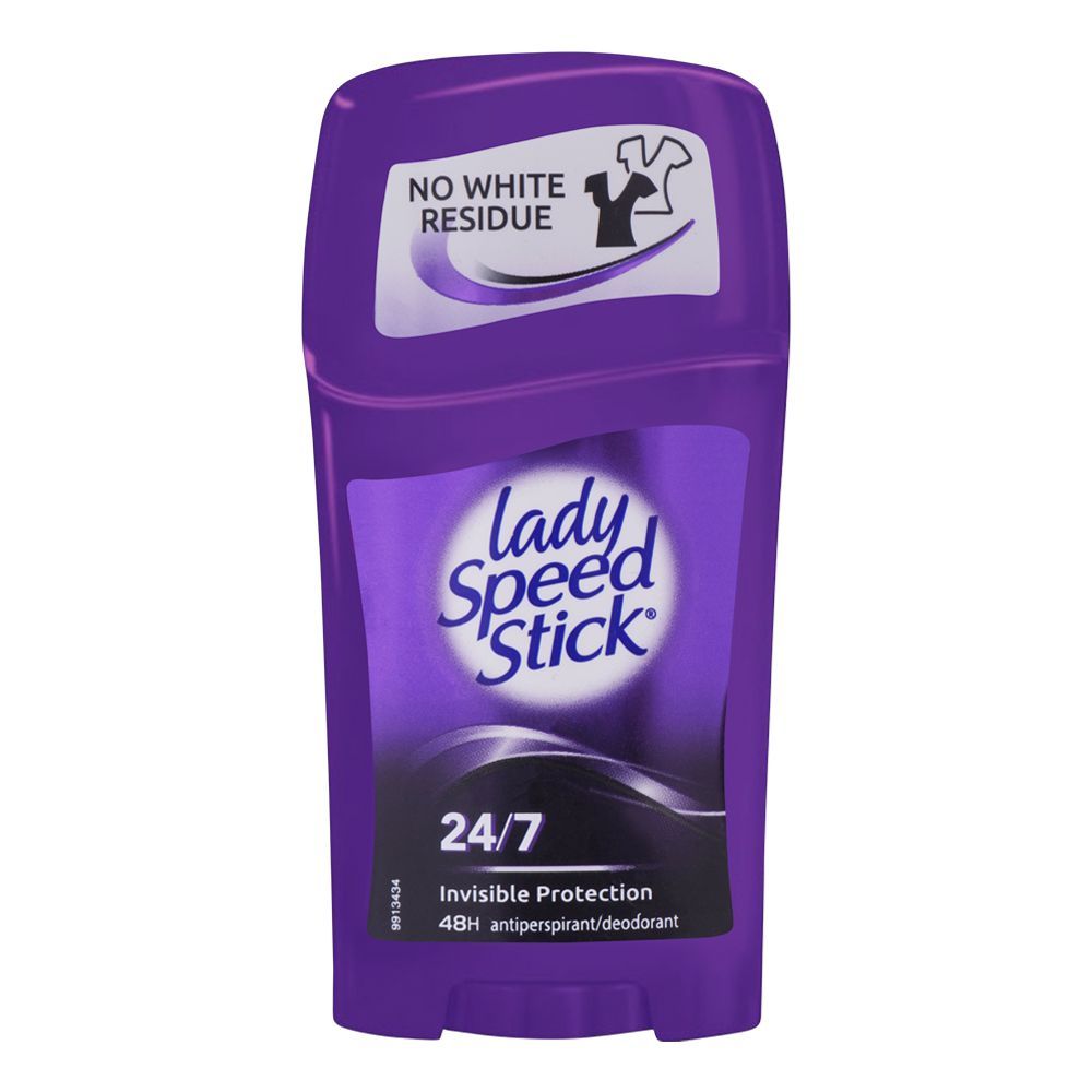 Lady Speed Stick 48H 24/7 Invisible Protection Deodorant Stick, 45g