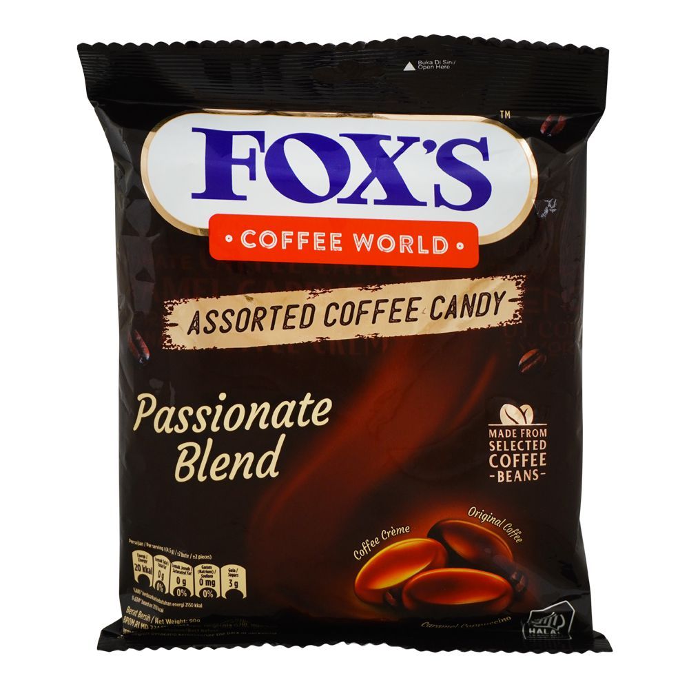 Fox's Assorted Coffee Candy Passionate Blend Pouch, 90g