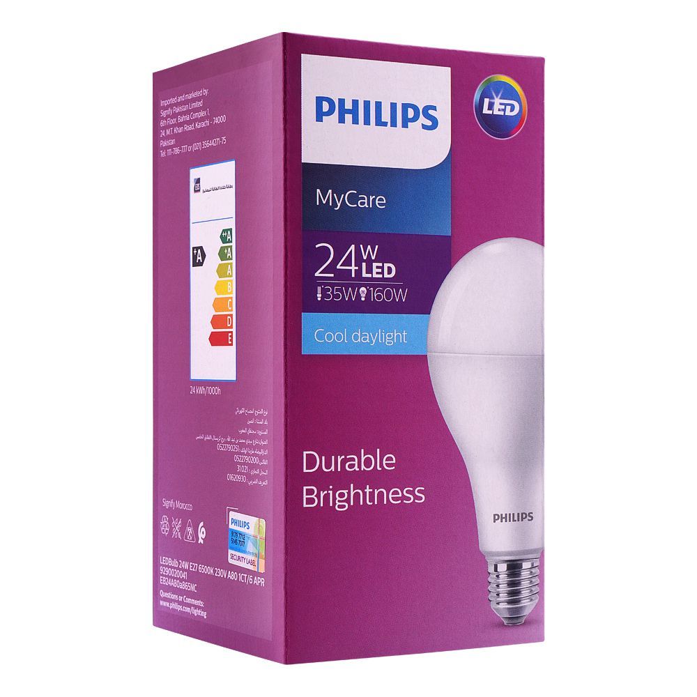 Philips Mycare LED Bulb, 24W, E27 Cap, Cool Daylight