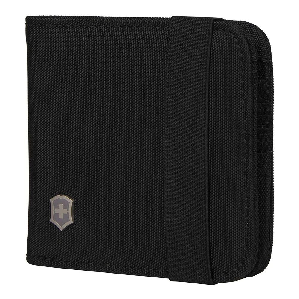 Victorinox Tri-Fold Wallet With RFID Protection, Black, 610394