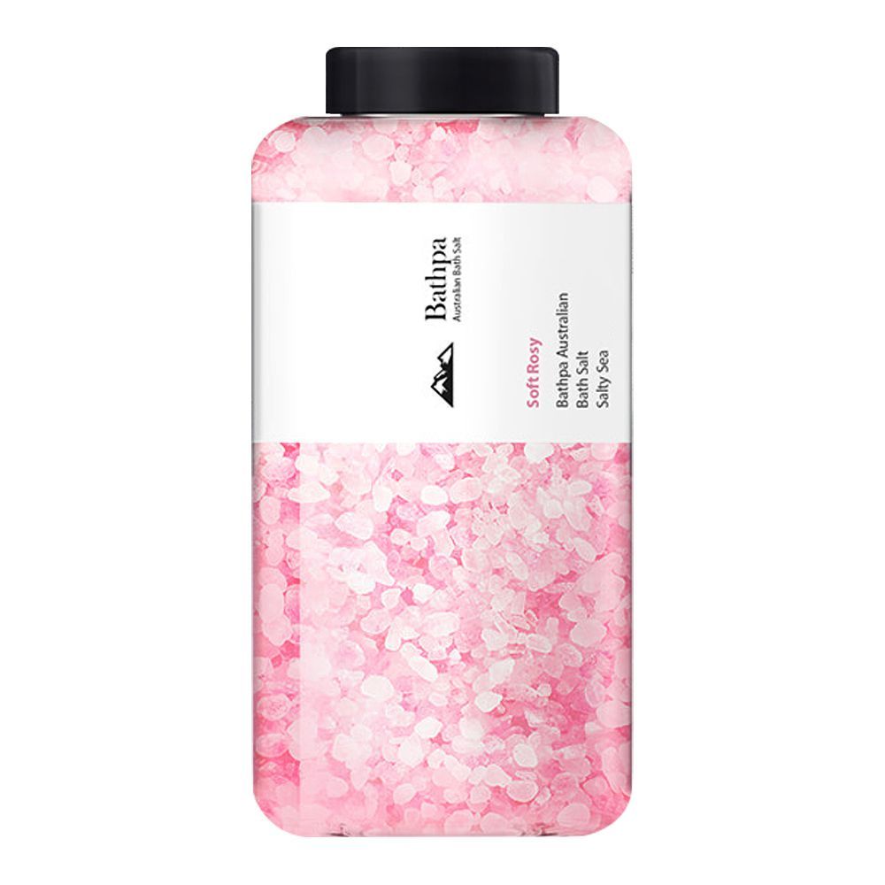 Bathpa Australian Bath Salt, Soft Rosy, 1200g