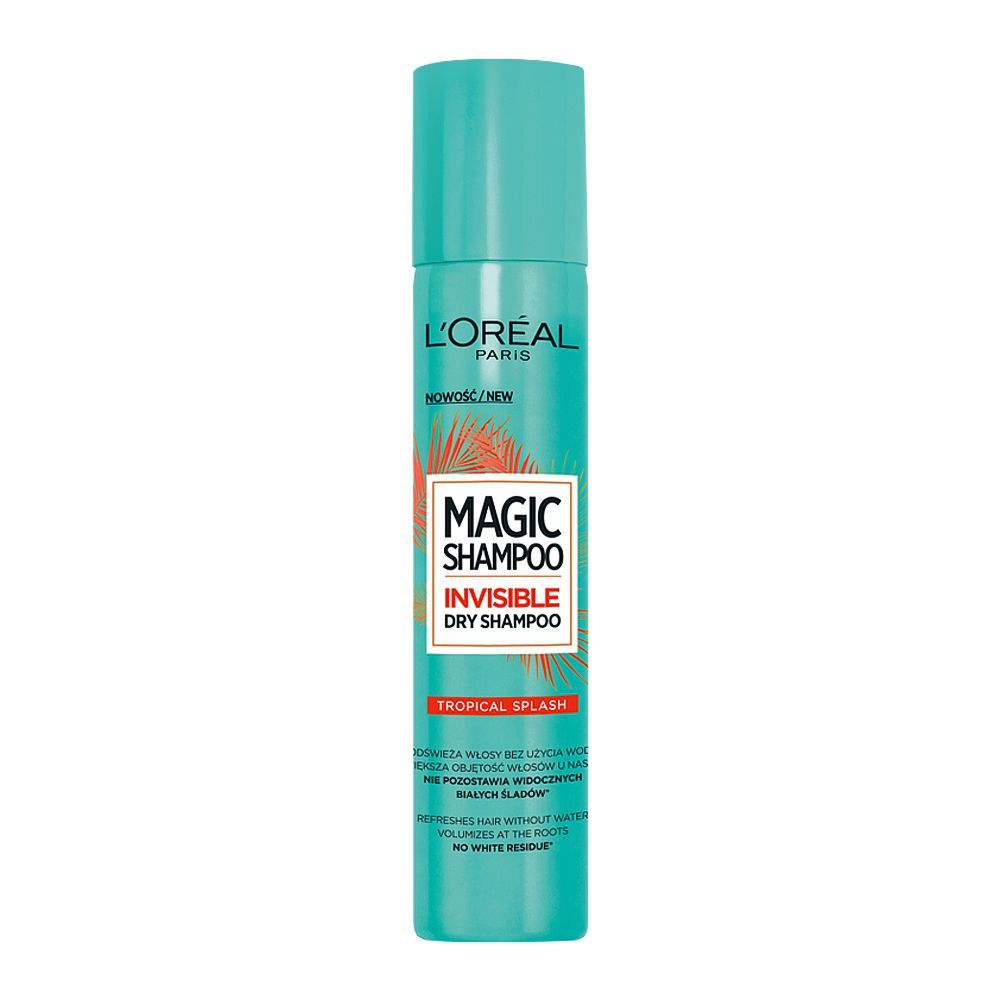 L'Oreal Paris Magic Invisible Dry Shampoo, Tropical Splash, 200ml