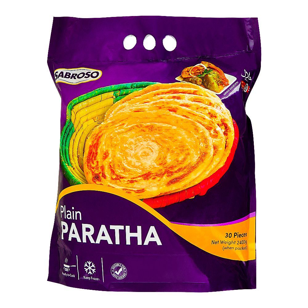 Sabroso Plain Paratha, 30-Pack, 2400g