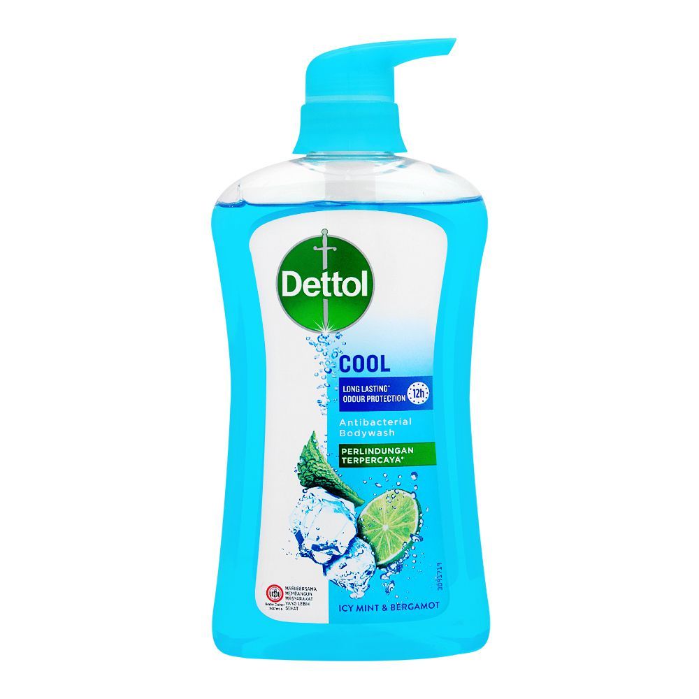 Dettol Cool Icy Mint & Bergamot Antibacterial Body Wash, 625ml