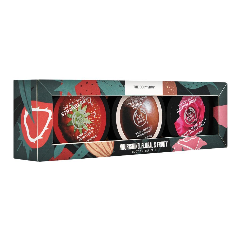 The Body Shop Nourishing, Floral & Fruity Body Butter Trio, 97779