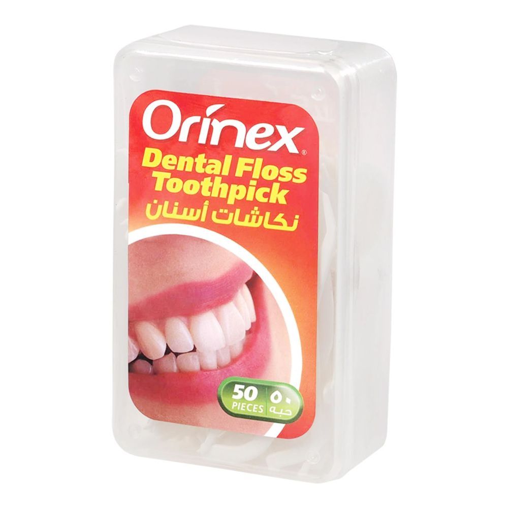 Orinex Dental Floss Toothpick, 50-Pack, JS-2050A