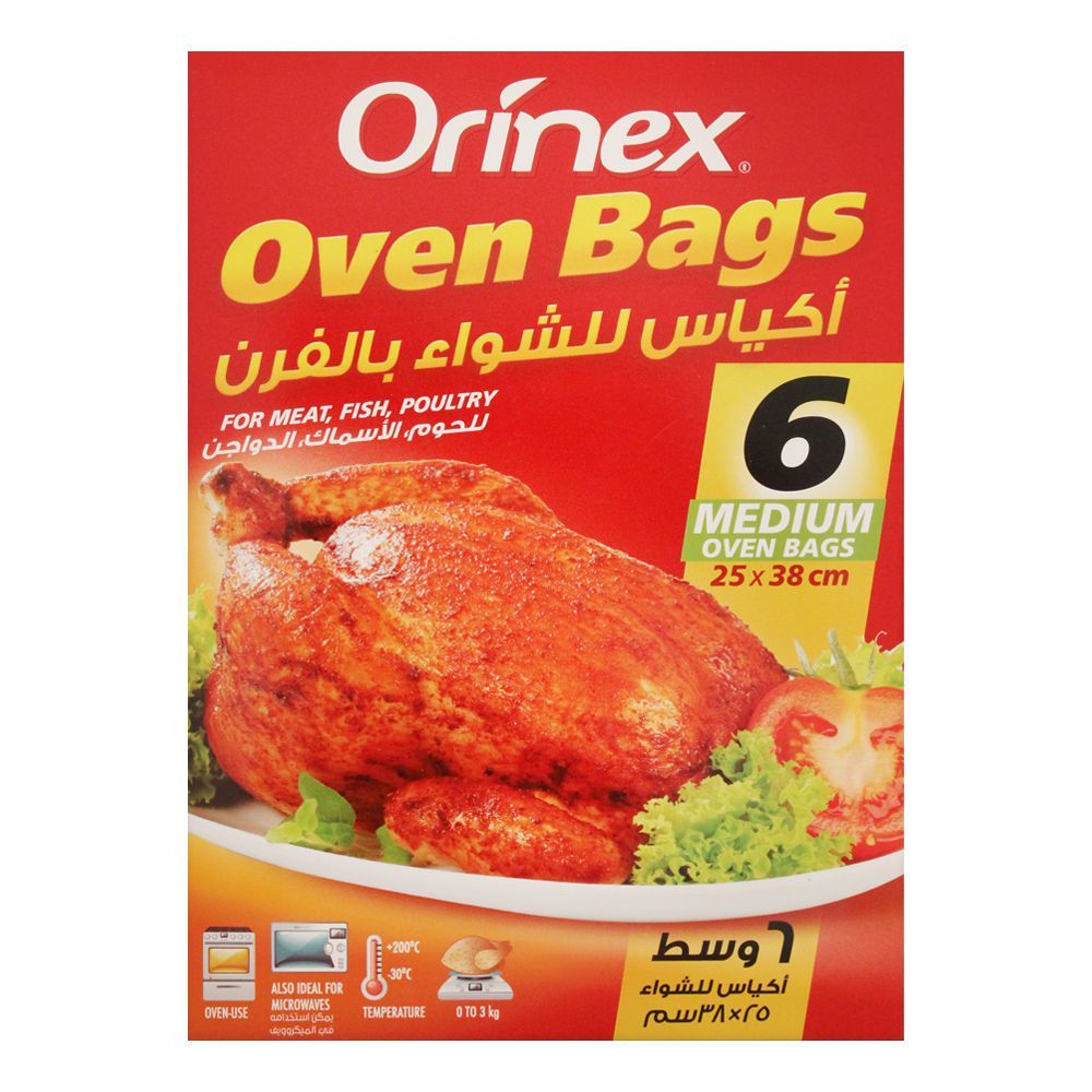 Orinex Oven Bags, Medium, 6-Pack